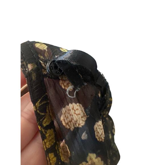 Zara Premium Collection Black Floral Sheer Overdress - Picture 5 of 6